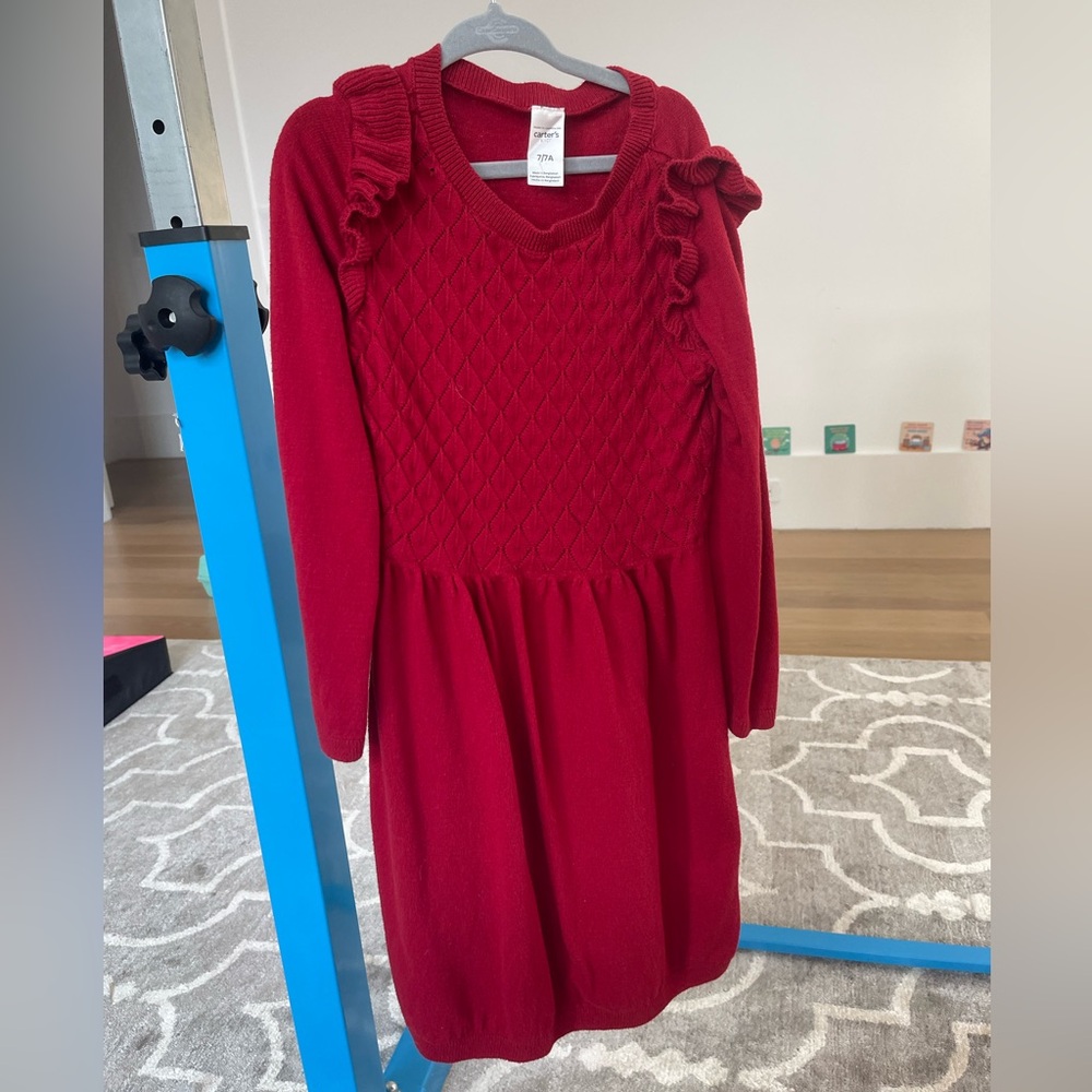 Red Sweater Dress